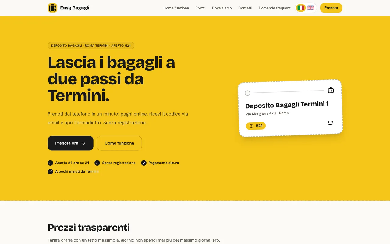 Progetto Easy Bagagli